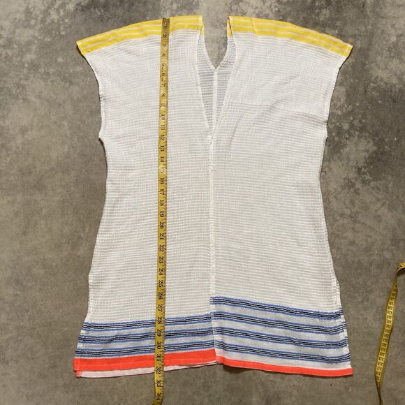 Lemlem Swim Coverup Womens Medium‎ Pullover Multicolor Striped White - Picture 4 of 9